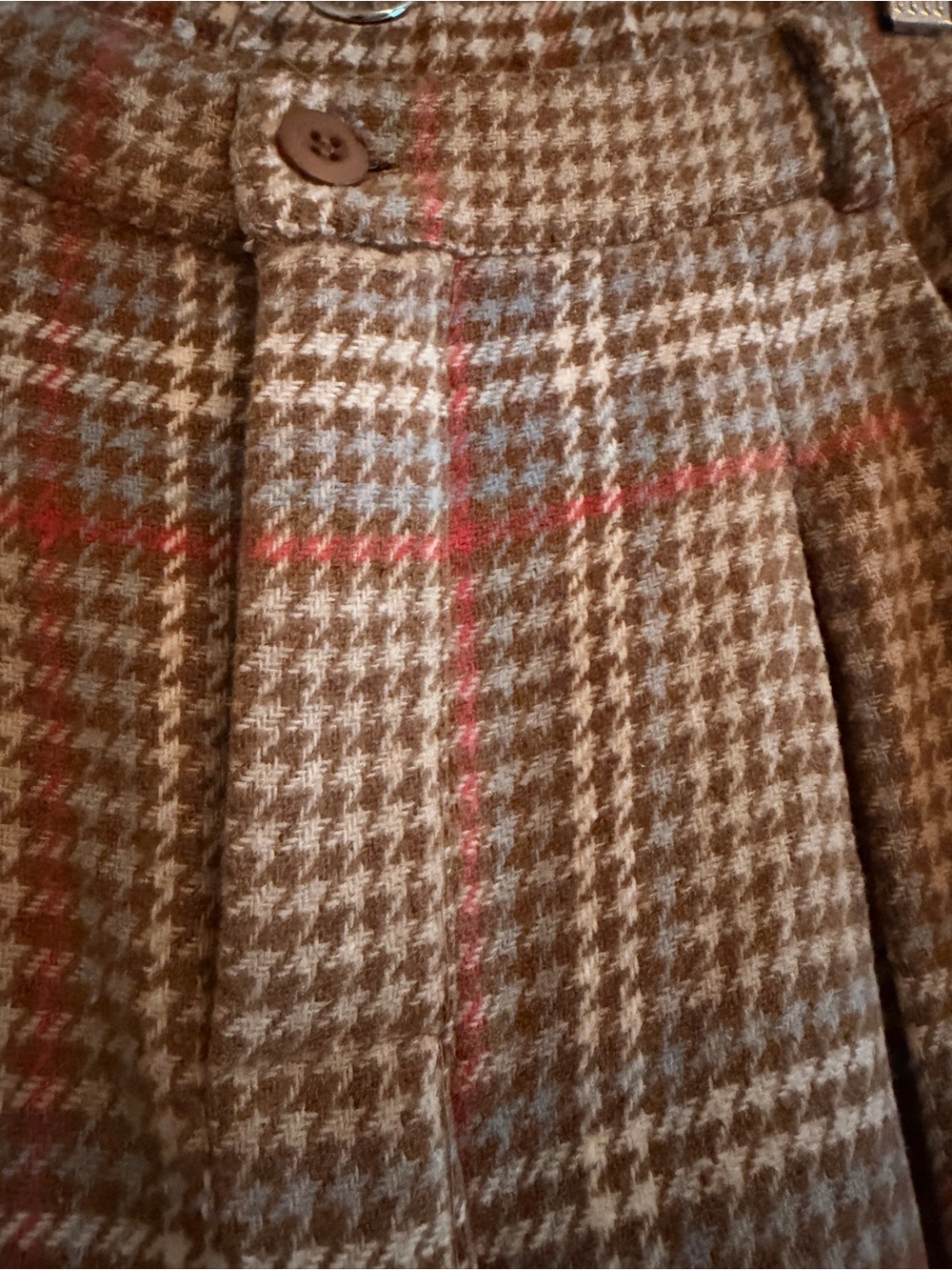 Gigio Wide Leg Plaid Women’s Tweed Pants - Picture 3 of 5